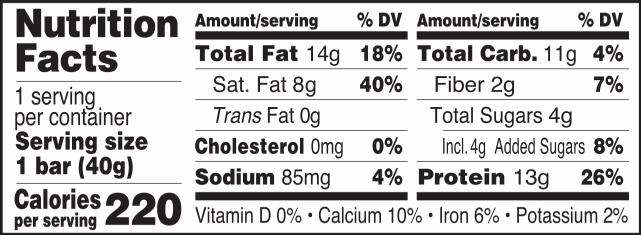 Good and Fit Peanut Butter Label